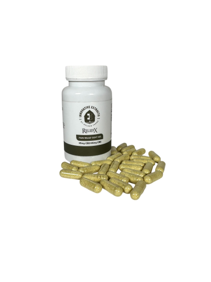 Relief X CBD/CBG Capsules | 750mg CBD & 750mg CBG per Bottle - Image 2