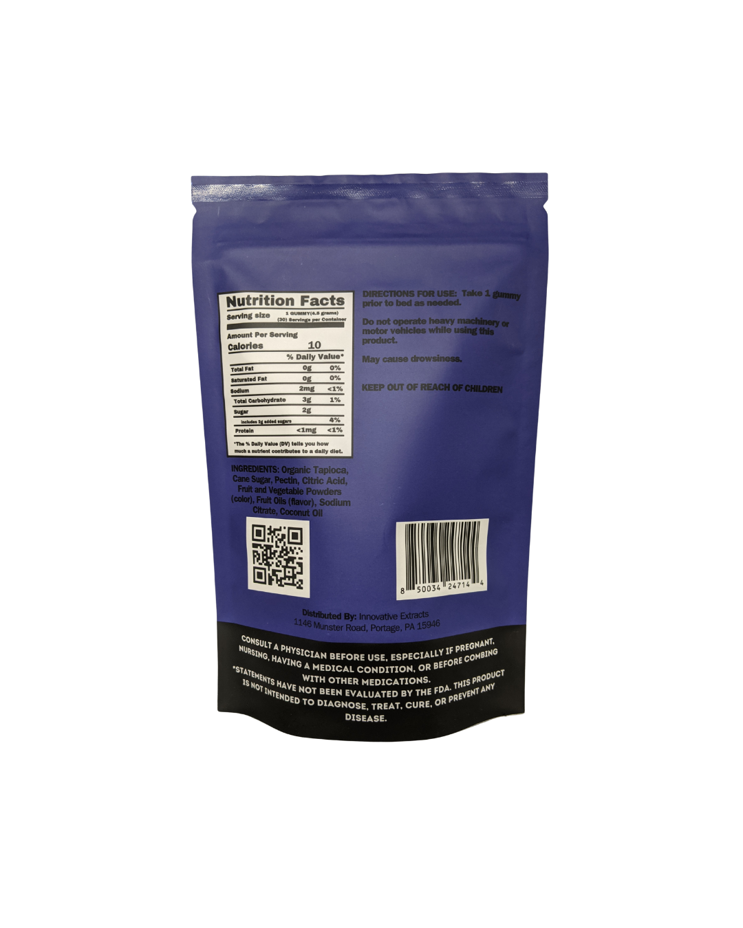 THC-Free CBD Sleep Gummies with Melatonin | 750mg CBD - Image 2