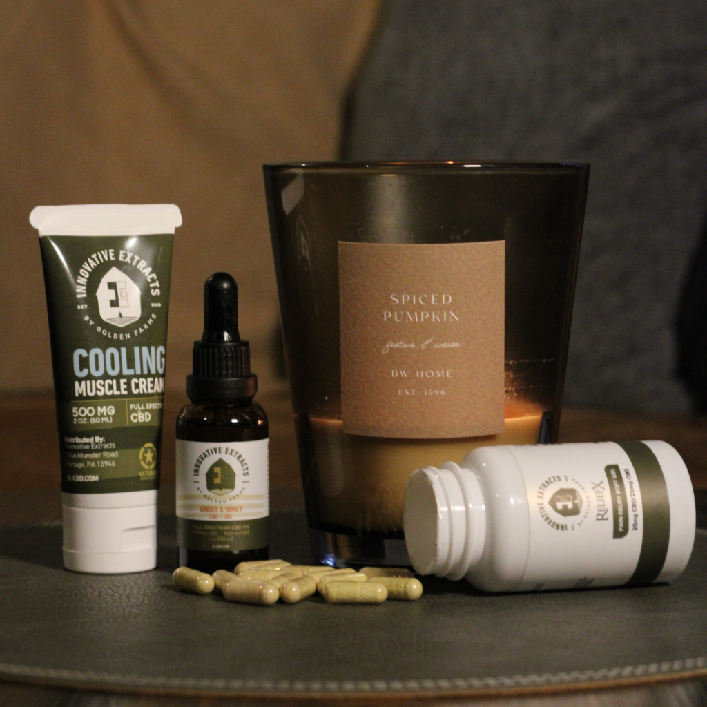 Innovative extracts products showing different ways tp use CBD