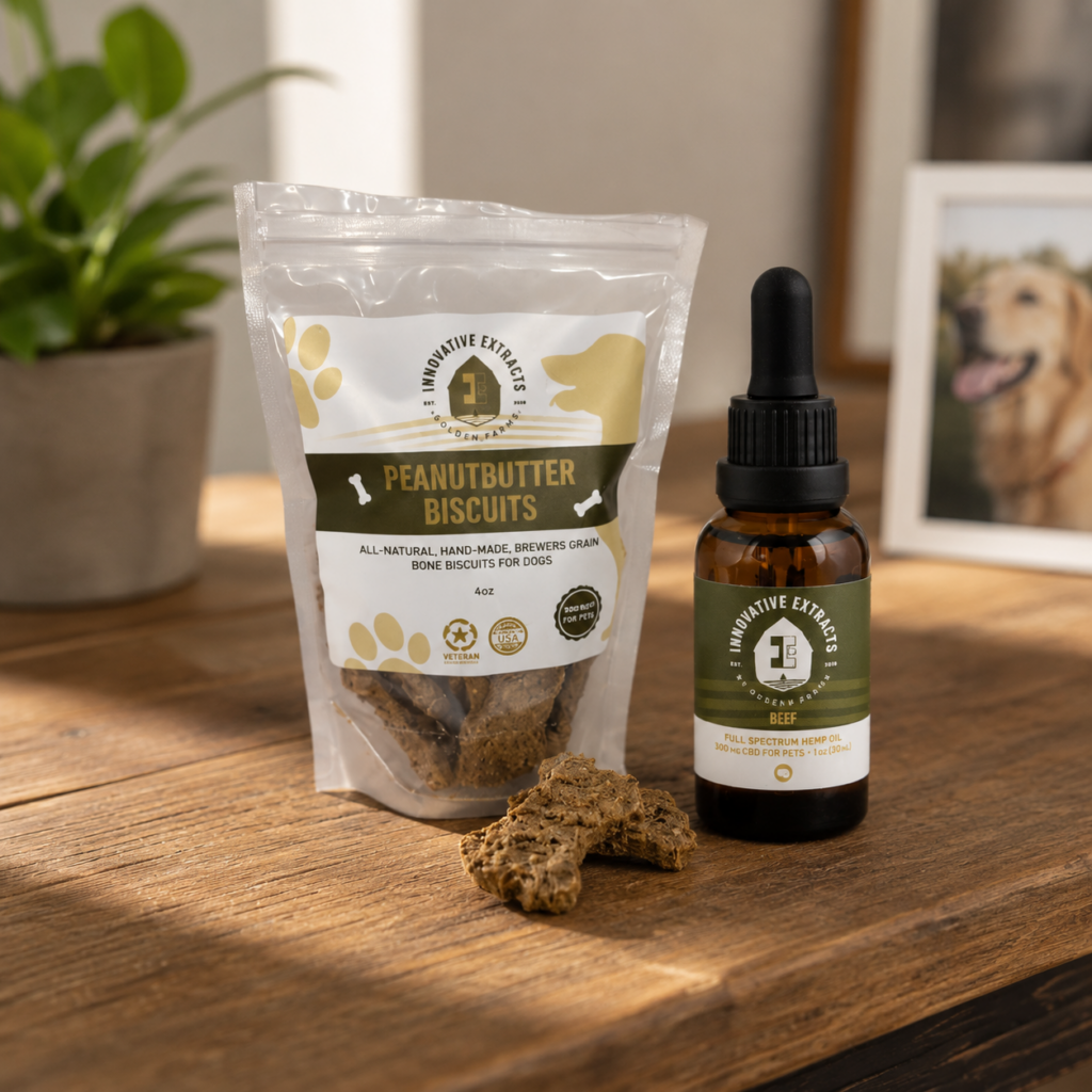 Dog CBD products by innovative extracts.